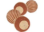 42X Trixie Ball, Filo Di Cotone ø 4,5 Cm