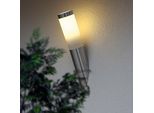 Eglo 81753 Helsinki E27 Lampada Da Parete/Soffitto Per Esterno Ø75Mm Acciaio Inox Bianco IP55