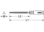 Ks Tools 1570414 Triangular File, Form C, 150Mm, Cut-Off 3 Length 230 Mm 1 Pc(S)