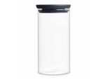 Brabantia 298264 Vaso In Vetro Grigio, Trasparente