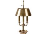 Casa Padrino Lampada Da Tavolo In Ottone Antico Diametro 34 X H 68 Cm - Lampada Da Tavolo