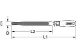 Ks Tools Lima Mezzotonda Forma E 200 Mm Taglio3 - 157.0115