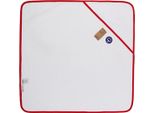A&R 892.50 | Babiezz All-Over Asciugamano Con Cappuccio 75 X 75 Cm - Colore: Bianco/Rosso Fuoco - Dimensioni: 75 X 75 Cm