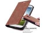 Cadorabo Custodia Per Samsung Galaxy S4 Custodia Protettiva In Marrone Custodia Per Cellulare Cover Chiusura Magnetica