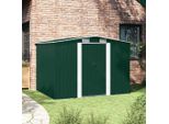 Vidaxl Casetta Da Giardino In Metallo Verde 257 X 205 X 178 Cm