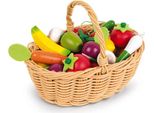 Janod Cesto Giocattolo Frutta E Verdura - Set Gioco In Legno 24 Pezzi