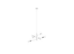 Lampada A Sospensione Gradoli A 6 Luci, Bianco, Cromo Eglo 98016
