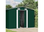 Vidaxl Casetta Da Giardino 257X392X181 Cm In Metallo Verde