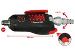 Ks Tools 3/8" Monster Xtremelight Mini Avvitatore Ad Impulsi Pneumatico Con Interruttore A Bilanciere 108Nm - 515.3830"