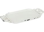 Vassoio Da Portata Clayre & Eef 16X8X1 Cm Ferro Bianco