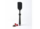 Mastrad Stehender SilikonküChenspachtel, Teigschaber, KüChenschaber, KüChenutensil, Silikon, Inox-Stahl, Schwarz, F19400
