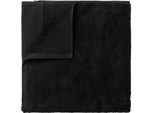 Blomus Asciugamano Riva, Asciugamano Da Bagno, Telo Da Bagno, Cotone, Nero, 50 X 100 Cm, 66300