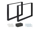 Set Di 2 Runner Da Tavola Relaxdays Nero