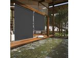 Tenda Da Sole Verticale Karpal Tenda Da Sole Per Balconi, Tenda Da Sole Verticale Resistente Ai Raggi Uv, Protezione Dal Vento E Privacy, In Metallo E Poliestere, 100 X 140 M, Antracite¡
