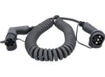 Ks Tools Efuturo Cavo Di Ricarica A Spirale Tipo 2 A 2 Spine 1 Fase Fino A 7,4 Kw 32 A 230 V