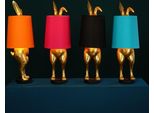 Lampada Da Tavolo Hiding Bunny, Oro/Magenta, Poliresina, 24X24X74 Cm, E27, Cavo: 1,4 M