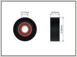 Caffaro 05-91 Puleggia Tenditore Cinghia A V 65Mm Per Ford Fiesta Mk6 Hatchback (JA8, JR8) Fiesta Mk5 Hatchback (JH1, JD1, JH3, JD3) Focus Iii Turnier