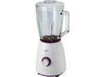 Jata, BT265, Frullatore Manuale 1300 W, 4 Lame In Acciaio Inox, 2 Velocità E Pulsazioni, Contenitore Rimovibile, Frullatore Per Ghiaccio, Bianco, Capacità 1,5 L, 1,5 L