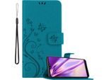 Cadorabo Cover Per Huawei P20 Cover Protettiva In Blu Cover Protettiva Cover Per Telefono Cellulare Cover Fiori Custodia Fiore