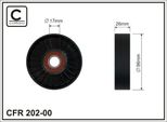 Caffaro 202-00 Tendicinghia Per Cinghie Trapezoidali Dentate 96 Mm Per Land Rover Freelander Suv (L314) Per Mg ZT-T Station Wagon Per Rover 75 (Rj)