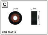 Caffaro 500018 Puleggia Tenditore Cinghia A V 60Mm Per Bmw 3 Touring (E91) 3 Berlina (E90) 5 Touring (F11) 5 Berlina (F10) X1 (E84) 3 Coupé (E92)