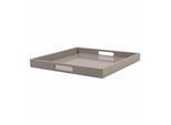 Vassoio Gift Company Spa M, Quadrato, Vassoio Da Portata, Vassoio Decorativo, Mdf, Pietra Arenaria, 40 X 40 Cm, 77852