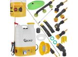 Geko Spruzzatore A Zaino 16 L, 12 V, 8 Ah, Con Accessori - G73217