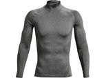 Under Armour Uomo Heatgear® Armour Mock Long Sleeve - 1369606, Colore:Grigio Scuro, Tessile:S