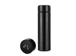 Borraccia Termica Herzberg In Acciaio Inossidabile Con Display Intelligente Della Temperatura - 500 Ml Nera
