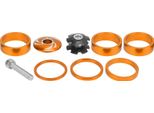 6Pcs Cuffia Della Bici -Distanziatore Alluminio -Lega Bici -Manubrio -Distanziatore Stelo Per Mountain Bike Oro