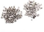 200 Pezzi Viti Chicago, Rivetti Ciechi Nichelati M5X6Mm, Per Album Fotografici E Lavori In Pelle