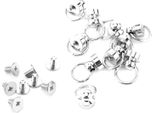 10 Pezzi Rivetti Decorativi In Ottone, Parti Di Fissaggio In Pelle Con Testa Tonda, Retro A Vite, 9 Mm