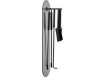 Blomus Set Per Caminetto Strumenti Per Caminetto Set Per Caminetto 5 Pezzi Ashi Con Supporto Magnetico Da Parete Nero