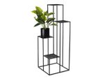 Howhomely Sgabello Per Fiori In Metallo Nero 110 Cm - Portafiori Con 4 Ripiani