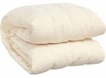 Vidaxl Coperta Pesata Crema Chiaro 200X225 Cm 13 Kg Tessuto