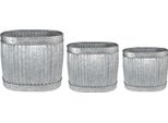 Portapiante Clayre & Eef 38X28X36 Cm In Metallo Grigio