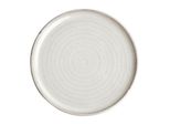 Piatto Rotondo In Tela Olympia Con Bordo Stretto Bianco 26,5 Cm
