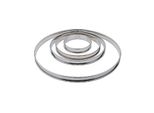 Matfer Bourgeat Anello Piatto Per Torte In Acciaio Inox Liscio 24 Cm