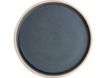 Piatto Tondo Piatto Olympia Canvas Blu Granito 18 Cm