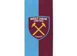 West Ham United Fc - Asciugamano Da Bagno, Crest BS5907 (Taglia Unica) (Red Wine/Sky)