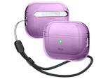 Custodia Trasparente Elago Con Cordino In Nylon Per Airpods Pro 2 Viola Scuro