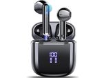 In Ear Cuffie Wireless Bluetooth 5.3 Con Microfono Enc, 25 Ore Di Bassi Profondi Auricolari Senza Fili, Controllo Touch, IP7 Auricolari Impermeabili Display Led
