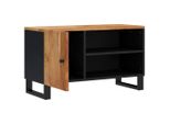 Mobile Tv 80X33X46 Cm In Legno Massiccio Di Acacia E Materiale A Base Di Legno