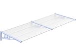 Vidaxl Tettoia Per Porta Grigia E Trasparente 239X90 Cm In Policarbonato