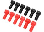 12Pcs Stivali Terminale Della Batteria Isolante Copertura 6 Rosso Nero Capicorda Protettori Per Veicoli Marini Commerciali