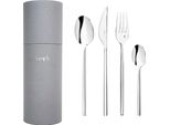 Set Di 24 Posate Kado Con Contenitore – Set Di Posate Di Alta Qualità In Acciaio Inossidabile, Design Elegante Per La Cucina E La Tavola