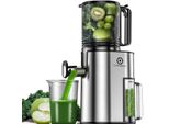 Celeryspec SJ-048-EU-SS Lento Spremiagrumi - 250W Potenza 1.8L Ampia Capacità Due Aperture Di Alimentazione Da 130 Mm E 45 Mm - Argento
