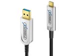 Fiberx FX-I630-007, 7 M, Usb C, Usb A, Usb 3.2 Gen 1 (3.1 Gen 1), 10 Gbit/S, Nero, Argento