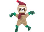 Trixie Xmas Sloth - Bradipo Di Natale 30 Cm, Fischietti/Orecchie, Peluche/Lino
