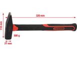 Ks-Tools 142.1351-E Martello Da Fabbro Con Manico In Fibra Di Vetro, 500G, Su Gancio